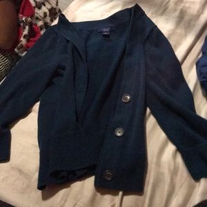 This greenish blue cardigan